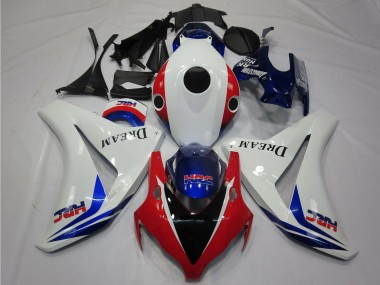 2008-2011 White Red Blue HRC Dream Glossy Black Honda CBR1000RR Motorcycle Fairings Australia