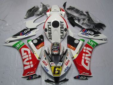 2012-2016 White Red Green Givi PlayBoy Honda CBR1000RR Motorcycle Fairings Australia