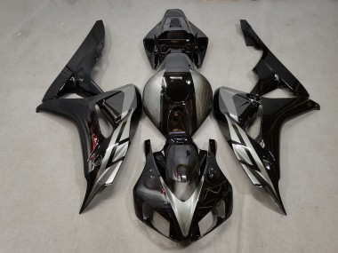2006-2007 Silver Glossy Black Honda CBR1000RR Motorcycle Fairings Australia