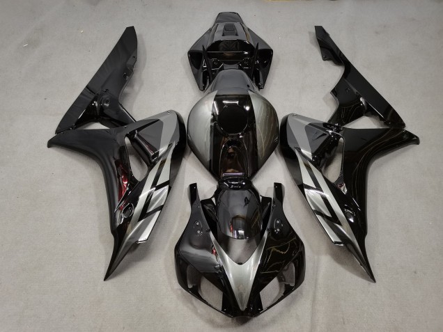 2006-2007 Silver Glossy Black Honda CBR1000RR Motorcycle Fairings Australia