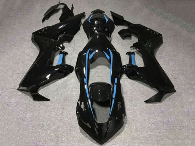 2017-2023 Glossy Black Light Blue Lining Honda CBR1000RR Motorcycle Fairings Australia