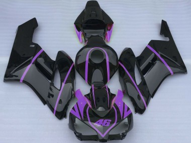 2004-2005 Glossy Black Purple Honda CBR1000RR Motorcycle Fairings Australia
