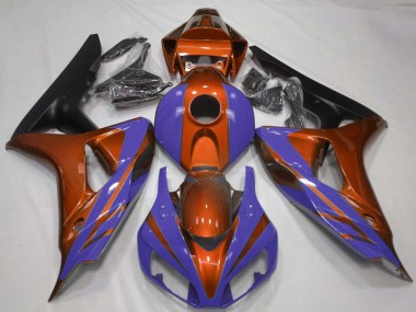 2006-2007 Orange Blue Matte Black Honda CBR1000RR Motorcycle Fairings Australia
