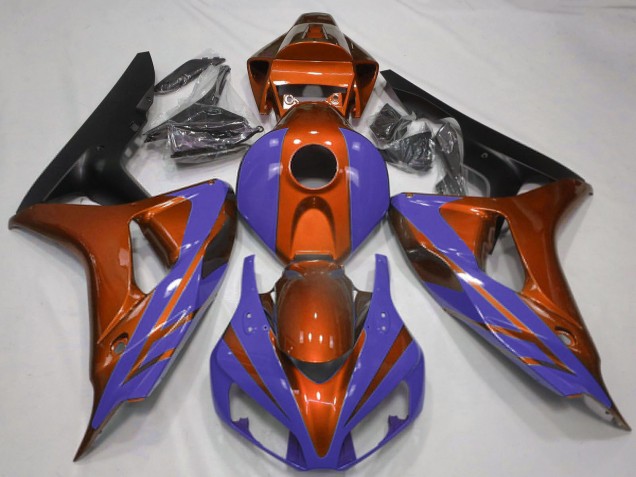2006-2007 Orange Blue Matte Black Honda CBR1000RR Motorcycle Fairings Australia