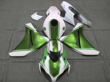 2008-2011 White Glossy Pearl Green Honda CBR1000RR Motorcycle Fairings Australia