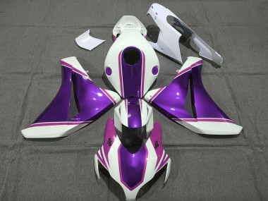 2008-2011 White Glossy Purple Pink Honda CBR1000RR Motorcycle Fairings Australia