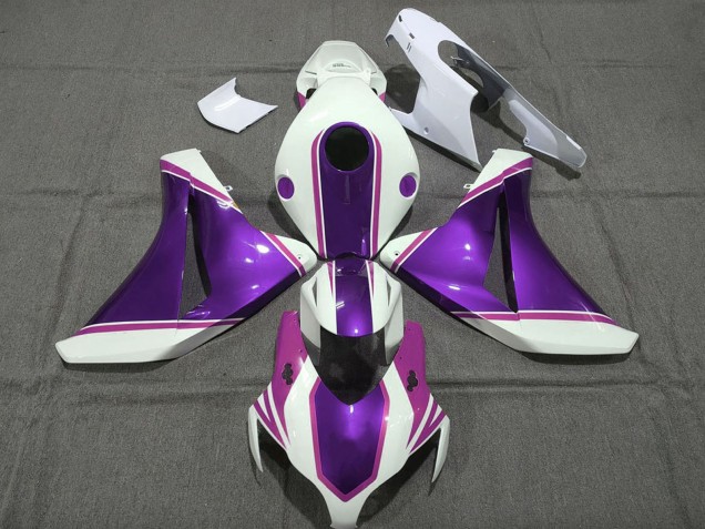 2008-2011 White Glossy Purple Pink Honda CBR1000RR Motorcycle Fairings Australia