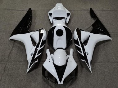2006-2007 White Glossy Black Honda CBR1000RR Motorcycle Fairing Australia
