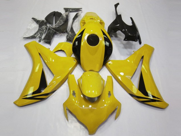 2008-2011 Yellow Glossy Black OEM Style Honda CBR1000RR Motorcycle Fairings Australia