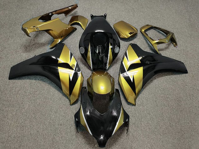 2008-2011 Gold Glossy Black Honda CBR1000RR Motorcycle Fairing Australia