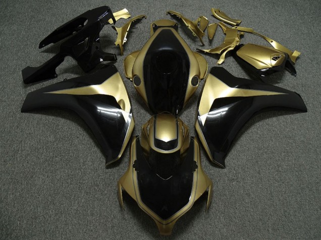 2008-2011 Gold Glossy Black Honda CBR1000RR Motorcycle Fairings Australia