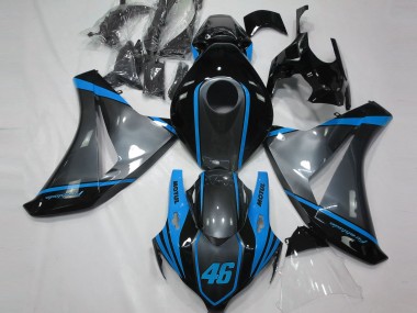 2008-2011 Grey Blue Matte Black Motul 46 Honda CBR1000RR Motorcycle Fairings Australia