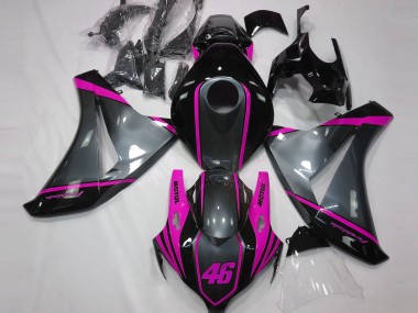 2008-2011 Grey Pink Matte Black Motul 46 Honda CBR1000RR Motorcycle Fairings Australia