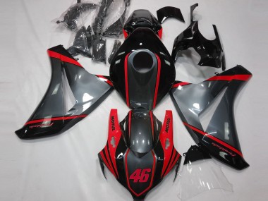 2008-2011 Grey Red Matte Black Motul 46 Honda CBR1000RR Motorcycle Fairings Australia
