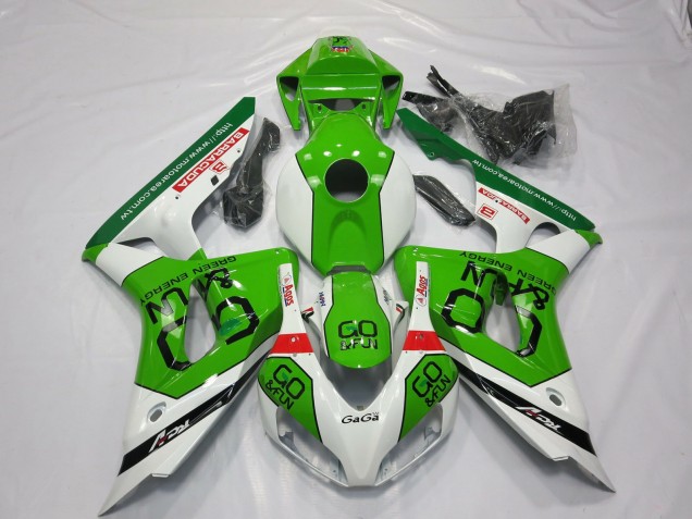 2006-2007 White Green Red Go Fun Honda CBR1000RR Motorcycle Fairings Australia