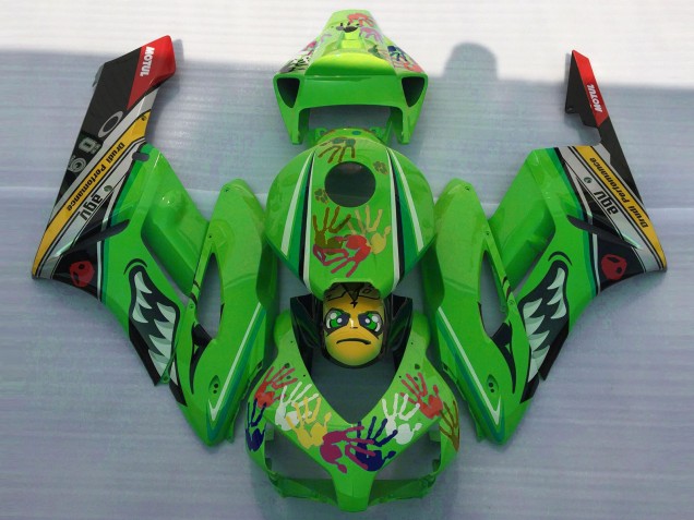 2004-2005 Green Yellow Black Red Shark Honda CBR1000RR Motorcycle Fairings Australia