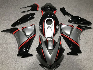 2012-2016 Gunmetal Grey Glossy Black Red Honda CBR1000RR Motorcycle Fairings Australia