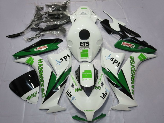 2012-2016 White Green Glossy Black Hannspree Castrol Honda CBR1000RR Motorcycle Fairings Australia