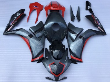 2012-2016 Grey Red Glossy Black Racing Style Honda CBR1000RR Motorcycle Fairings Australia