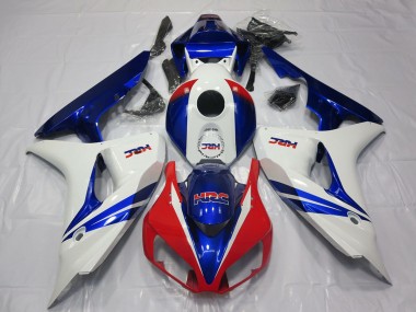 2006-2007 White Red Blue HRC OEM Style Honda CBR1000RR Motorcycle Fairing Australia