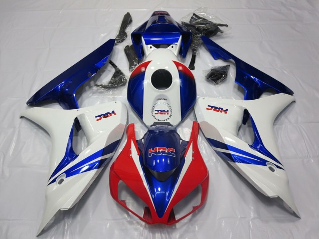 2006-2007 White Red Blue HRC OEM Style Honda CBR1000RR Motorcycle Fairing Australia