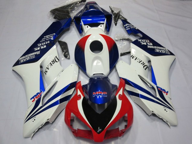 2004-2005 White Blue Red HRC OEM Style Dream Honda CBR1000RR Motorcycle Fairings Australia
