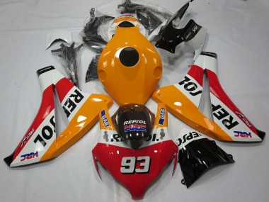 2008-2011 Orange White Red Glossy Black Repsol 93 Honda CBR1000RR Motorcycle Fairings Australia
