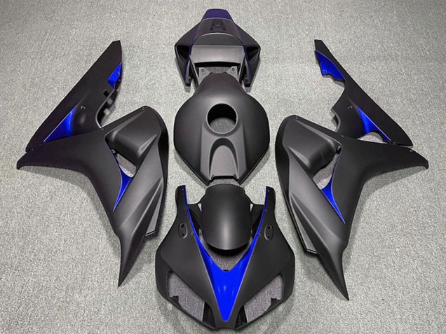 2006-2007 Matte Black Blue Honda CBR1000RR Motorcycle Fairings Australia