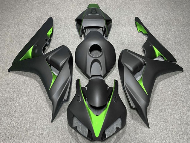 2006-2007 Matte Black Green Honda CBR1000RR Motorcycle Fairings Australia