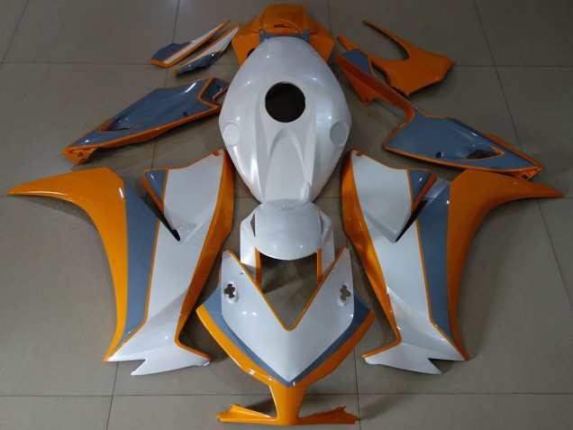 2012-2016 White Orange Grey Honda CBR1000RR Motorcycle Fairings Australia