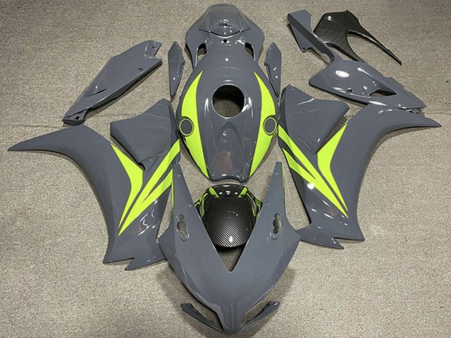 2012-2016 Nardo Grey Fluo Yellow Carbon Fiber Honda CBR1000RR Motorcycle Fairings Australia