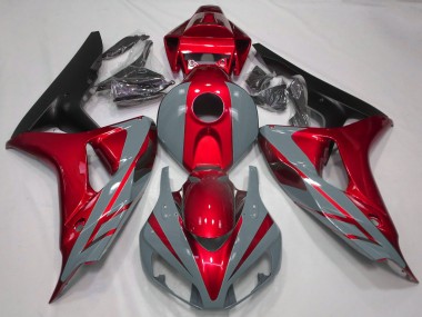 2006-2007 Nardo Grey Red Matte Black Honda CBR1000RR Motorcycle Fairings Australia