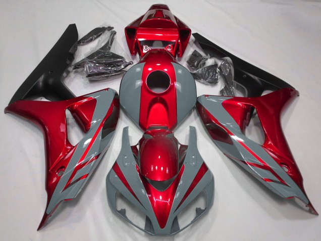 2006-2007 Nardo Grey Red Matte Black Honda CBR1000RR Motorcycle Fairings Australia