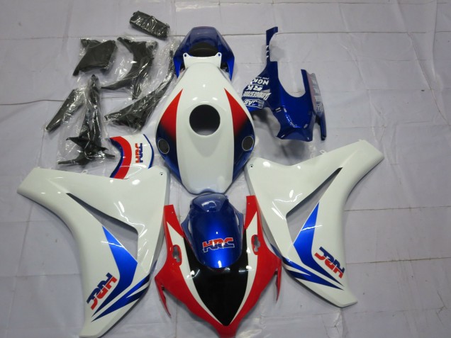 2008-2011 White Red Blue OEM Style HRC Honda CBR1000RR Motorcycle Fairings Australia