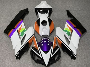 2004-2005 White Orange Purple Glossy Black Star Honda CBR1000RR Motorcycle Fairings Australia