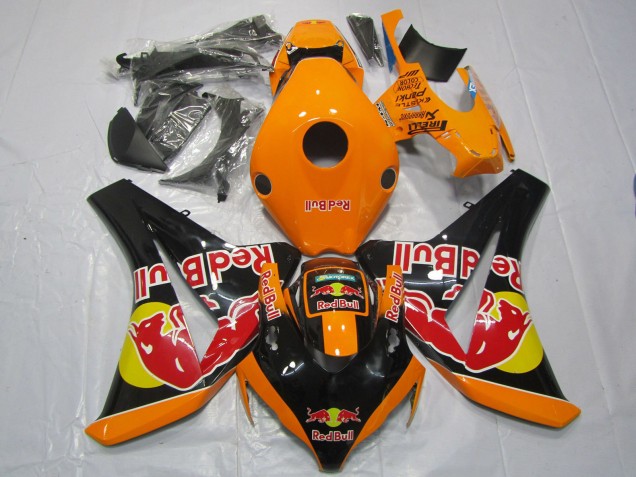 2008-2011 Orange Yellow Glossy Black Red Bull Honda CBR1000RR Motorcycle Fairings Australia