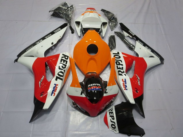 2006-2007 Orange White Red Glossy Black Repsol HRC Honda CBR1000RR Motorcycle Fairings Australia