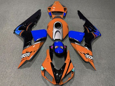 2006-2007 Orange Silver Blue Glossy Black Shark Honda CBR1000RR Motorcycle Fairings Australia