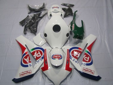 2008-2011 White Red Blue Pata Castrol Tonello Honda CBR1000RR Motorcycle Fairings Australia