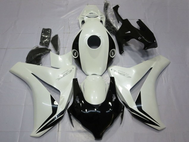 2008-2011 Pearl White Glossy Black Honda CBR1000RR Motorcycle Fairings Australia