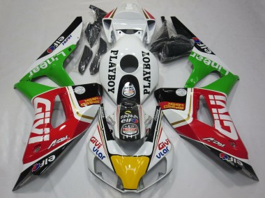 2006-2007 White Red Green Yellow Black Givi PlayBoy Honda CBR1000RR Motorcycle Fairings Australia