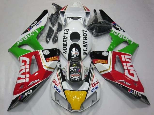 2006-2007 White Red Green Yellow Black Givi PlayBoy Honda CBR1000RR Motorcycle Fairings Australia