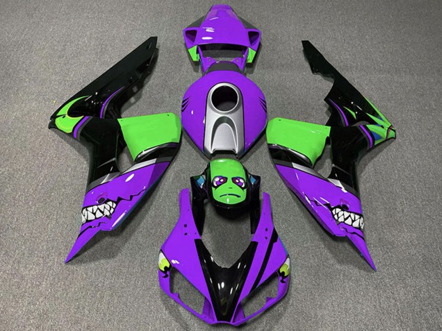 2006-2007 Purple Silver Green Glossy Black Shark Honda CBR1000RR Motorcycle Fairings Australia