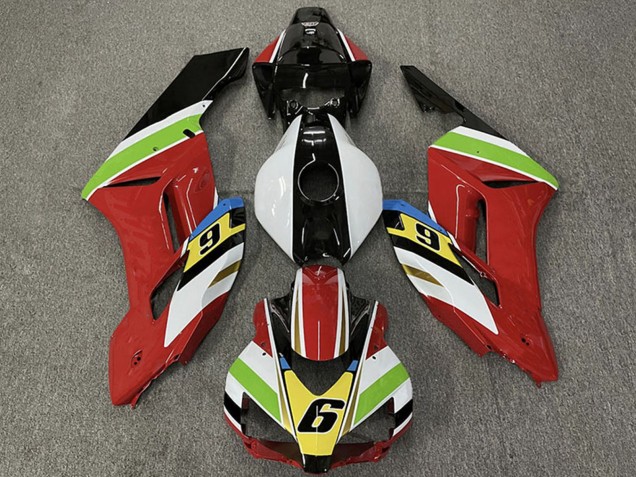 2004-2005 White Red Green Yellow Glossy Black 6 Honda CBR1000RR Motorcycle Fairings Australia