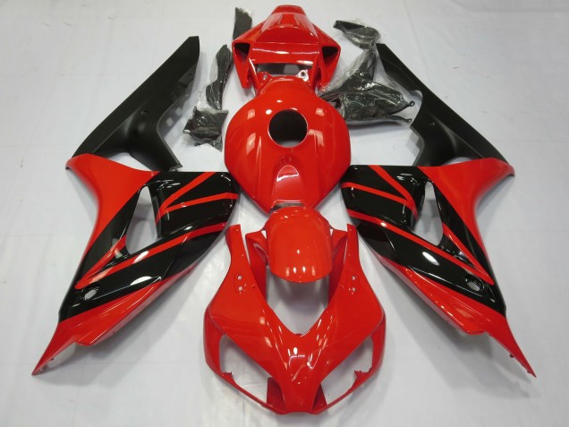 2006-2007 Red Glossy Black Matte Black Honda CBR1000RR Motorcycle Fairings Australia