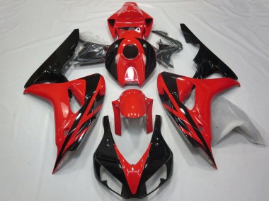 2006-2007 Red Glossy Black OEM Style No Decals Honda CBR1000RR Motorcycle Fairings Australia