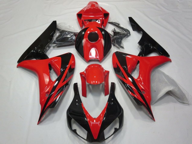 2006-2007 Red Glossy Black OEM Style No Decals Honda CBR1000RR Motorcycle Fairings Australia