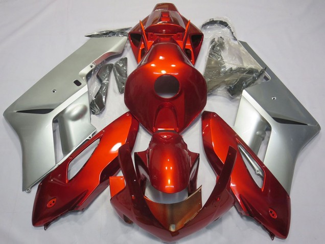 2004-2005 Silver Red Honda CBR1000RR Motorcycle Fairings Australia