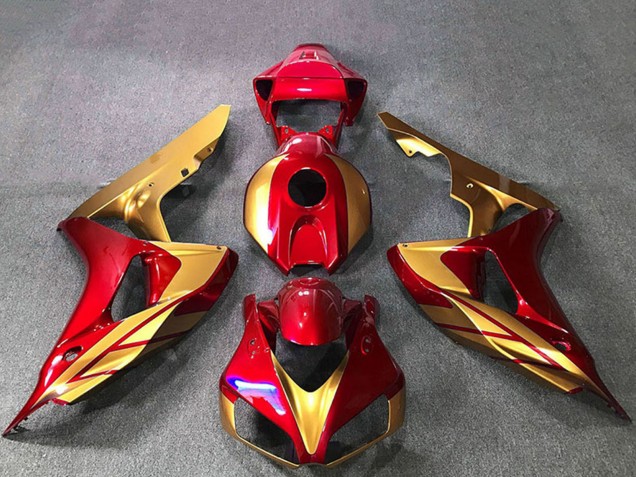 2006-2007 Gold Red Honda CBR1000RR Motorcycle Fairings Australia
