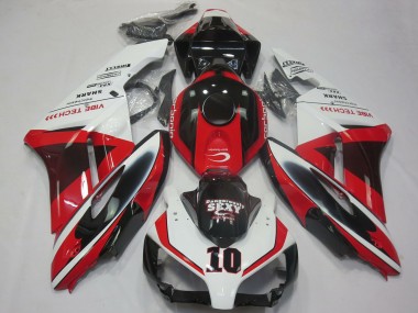 2004-2005 White Red Glossy Black Sexy VIBE TECH Honda CBR1000RR Motorcycle Fairings Australia